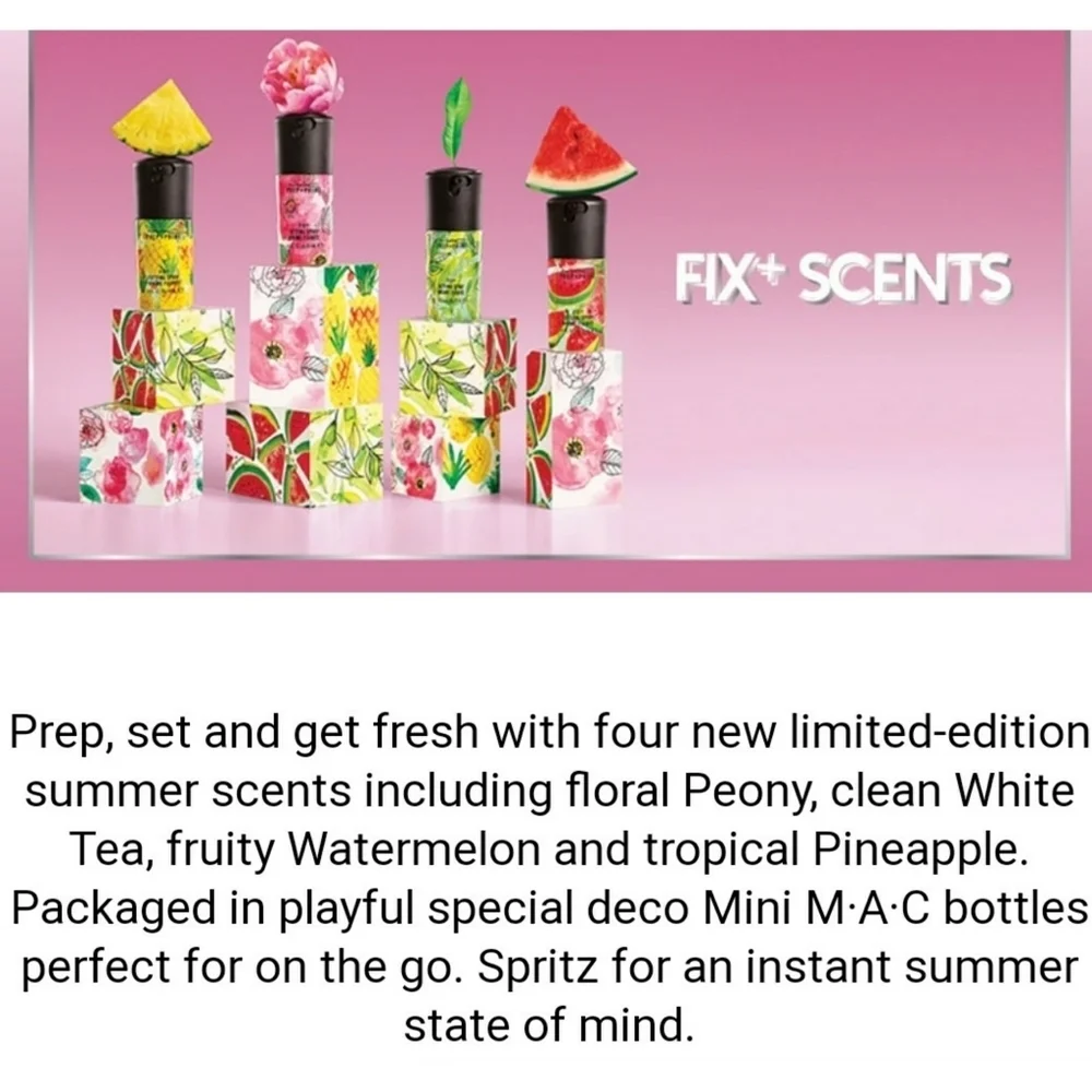 MAC // ltd ed tropical prime fix+ 3 piece mini travel set